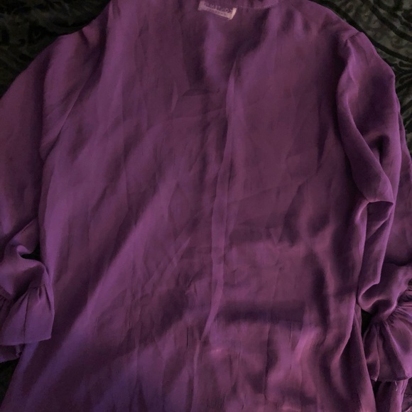 Contempo Casuals Blouse 80s Glam Rock/Metal/Mall Chick - Picture 5 of 5